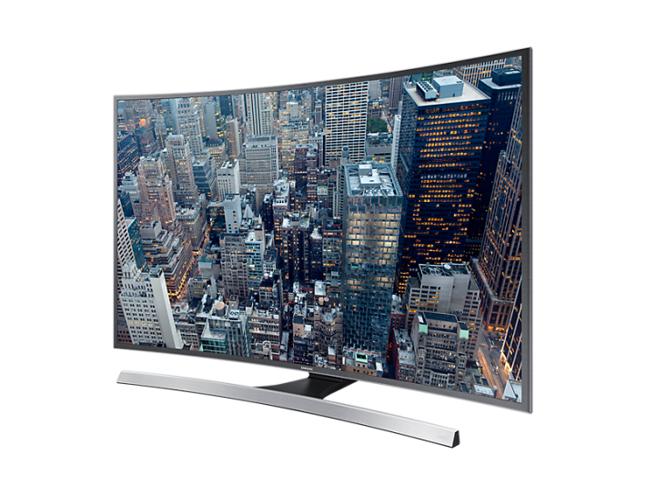 Samsung UA48JU6800JXZK弧面 4K 智能电视。